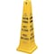 Rubbermaid Commercial 36" Safety Cone, 36" Height, 12.2" Width, Plastic, Cone, Spanish; English RCP627677 - alternate 1